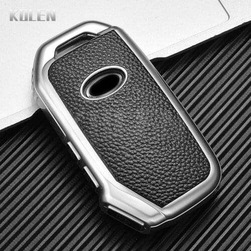 TPU Leather Type Car Key Case Cover For KIA Sportage Ceed Soul Sorento Cerato Forte Stinger R GT K5 Protector Shell Accessories