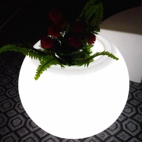 SK-LF01B (D65*D34*H50cm) IP65 Waterproof LED Flower Tub 16 Color Changing Illuminated Flower Planter Pots Glow Wine Holder 1pc