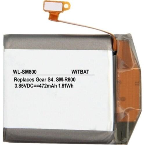 EB-BR800ABU Battery for Samsung Gear S4,SM-R800,SM-R805,SM-R810 Watch New Li-Polymer Rechargeable Replacement 3.85V 472mAh