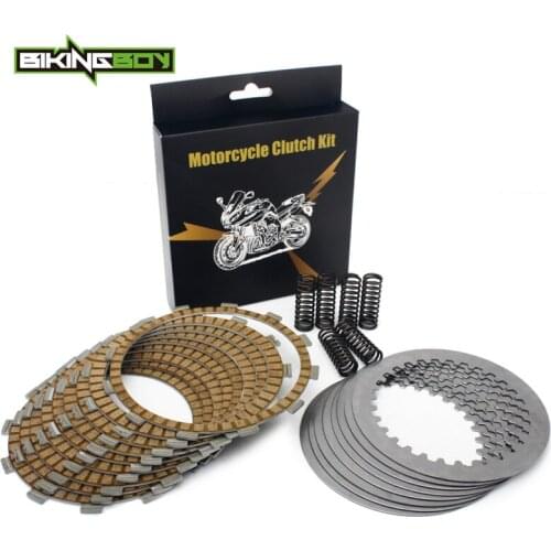 BIKINGBOY 9 Paper Clutch Friction Plate + 8 Steel Separator Plate + 6 Heavy Duty Spring For Yamaha YZ426F WR426F 01 02 YZF WRF