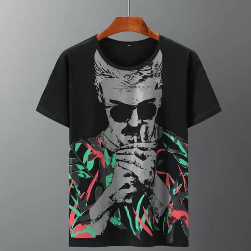 Mens T-shirts Large Size 5xl 6XL 7XL Short Sleeve O-neck Baseball Tees Male Summer Loose Print Tops Casual Big Size Men T Shirt