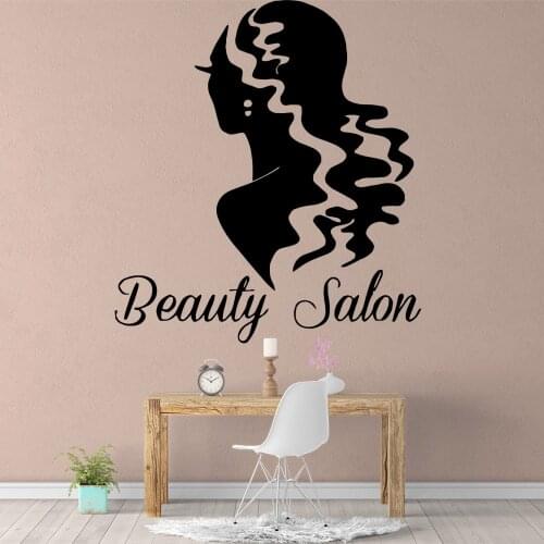 New hair salon Waterproof Wall Stickers Home Decor For Home Decor Living Room Bedroom Removable Decor Wall Decals