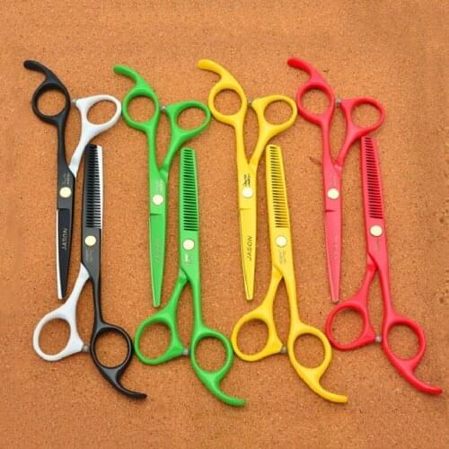 Jason 5.5 inch The lacquer that bake Hair scissors Hair scissors Flat cut Teeth cut Combination suit