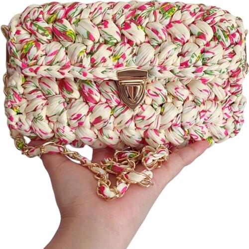 Woven Bag Cloth Line Yarn Hook Bag Woven Wool Hand Knitted Crochet Tools Suitable For Handbags Shoulder Bag Accessories New