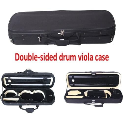 Professional 15, 16, 16.5-inch double-sided viola case Viola square box with hygrometer