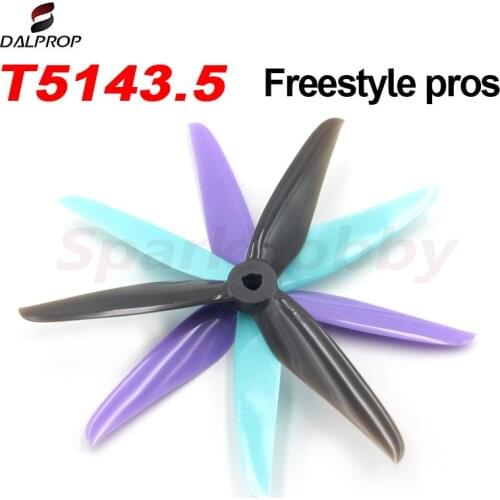 DALPROP CYCLONE T5143.5 5.1inch 3 Blade PC Propeller 5mm POPO for FPV 2207-2360 Crossing machine flower flying propeller Drone