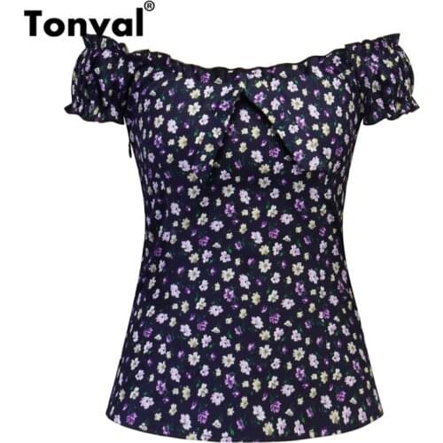 Блузки с принтом Tonval China At AliExpress