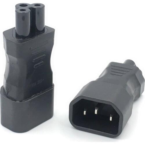 Universal Power Adapter IEC 320 C14 to C5 Adapter Converter C5 to C14 AC Power Plug Socket 3 Pin IEC320 C14 Connector HOT SELL