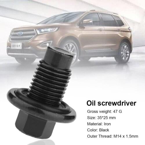 M14 x 1.5mm Oil Drain Groove Plug Screw For Ford Fusion Focus C-Max Fiesta Galaxy Cougar Car Replacement Parts Nut Bolt