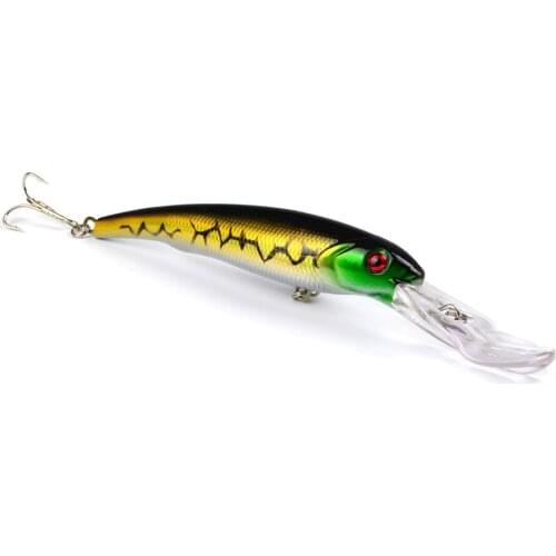 1pcs 16.5cm 28g Pesca Big Minnow Fishing Lures Deep Sea Bass Lure Artificial Wobbler Fish Crankbait Swim Bait Diving 3D Eyes