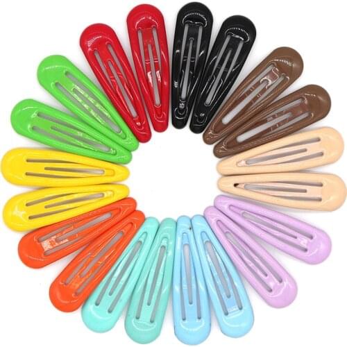 30/40Pcs Cute Baby Hair Clips For Girls Candy Colors Waterdrop Hairpins Sweet Barrettes Headband Kids Hair Accessories For Women