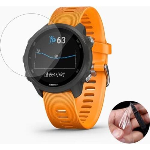 3x Soft Clear Protective Film Guard For Garmin Forerunner 245/245M Music FR245 Watch Smartwatch Screen Protector Cover(Not Glass