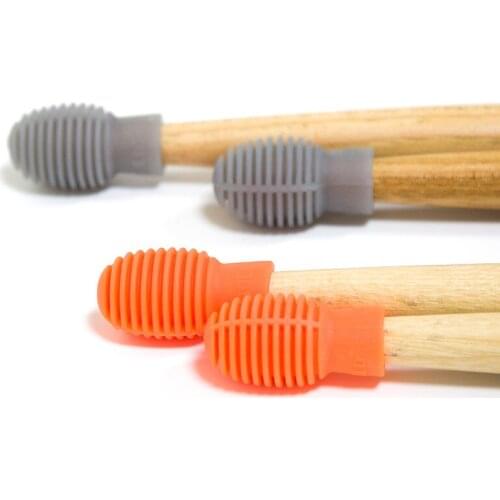 4pcs Drum Mute Dampener Silicone Drumstick Silent Practice Tips Percussion Accessory Mute Replacement Musical Instruments