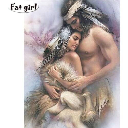 5d mosaic diamond painting Indian couple Painting cross stitch embroidery rhinestone picture Crystal Mosaic Needlework gift