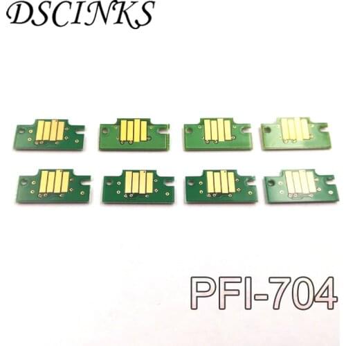 8 PCS PFI-704 Ink Cartridge Chip for Canon IPF8300S IPF8310S IPF-8300S IPF-8310S IPF 8300S 8310S Printer PFI 704 PFI704