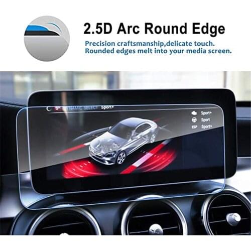 Car Navigation Screen Protector for Benz 2019 C-Class W205 10.25 Inch,Tempered Glass Audio Infotainment Protective Film