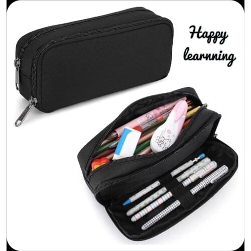 Pencil Case for School Girls Boys Large Capacity Adult Pen Pencil Pouch Bag Office Organizer Simple Durable Multifunctional