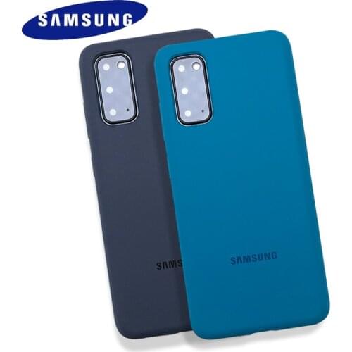 Case For Samsung Galaxy S20 S20Ultra S20plus Silky Silicone Cover Original High Quality Soft-Touch Back Protective S20