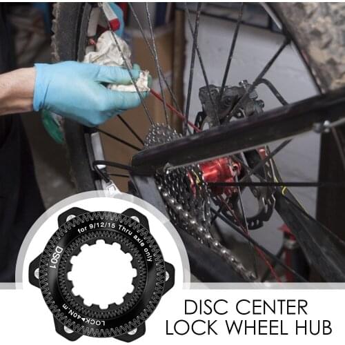 Disc Center Lock Wheel Hub Conversion Mountain Center Lock Turn 6-hole Bicycle Brake Adapter Outdoor Bicycle Riding Accessories