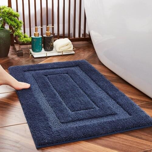 Chinese Style Thick Home Bath Mats Non-slip Soft Absorbent Shaggy Bathroom Carpet Tub Shower Pads Toilet Floor Mat Washable