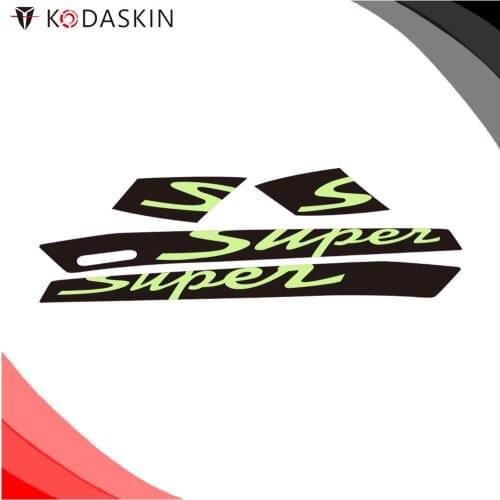 KODASKIN Motorcycle 2D Super Emblem Decal Stickers for vespa GTS300 Sport fits gts with the two long vents in each panel