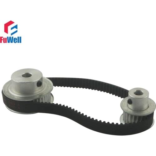 HTD 3M Reduction Timing Pulley Kit Ratio 15T:60T 1:4/4:1 134mm Center Distance Shaft Timing Pulley Gear Set Toothed Pulley