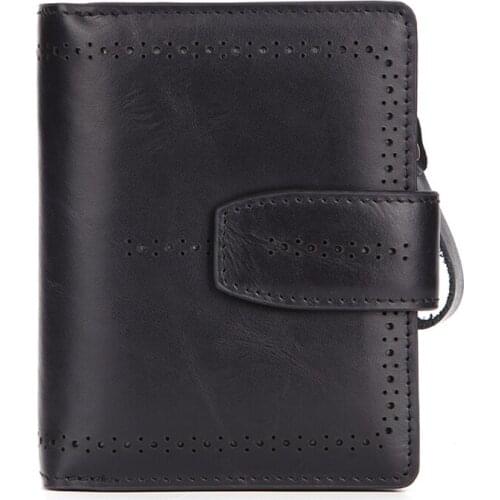 Cowhide Wallets For Women Luxury Genuine Leather Ladies Purse Organizer With Zip Coin Stroage Business Credit ID Card Holder