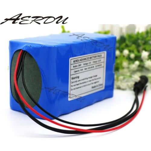 AERDU 3S6P 15Ah 11.1V 12v 250watt lithium ion battery Pack 12.6V Hunting lamp xenon Fishing Lamp backup power with 25A BMS
