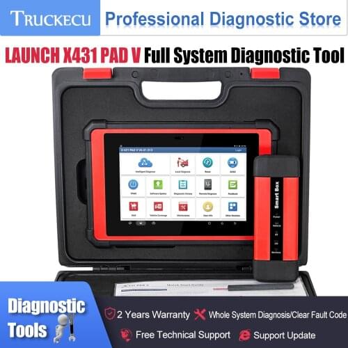 LAUNCH X431 PAD V OBD Online Programming Auto Full System Diagnostic Tool send 2pcs thinkdiag as gift pk X431 V/PRO3S+/PRO MINI