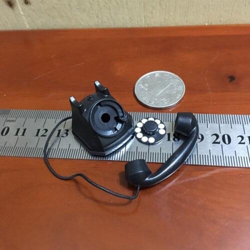 1/6 Scale Military Collection Fixed Telephone Old Phone Dial-up Telephone for 12" Action Figure Body Accessories