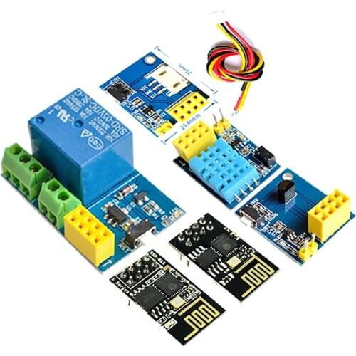 ESP8266 5V WiFi relay module DS18B20 DHT11 RGB LED Controller Things smart home remote control switch phone APP ESP-01S