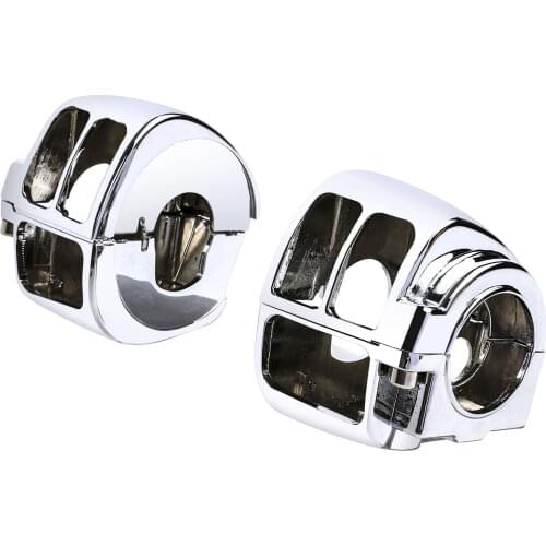 Motorcycle Chrome Switch Housings Cover Kit For Harley Sportster XL 883 1200 96-06 05
