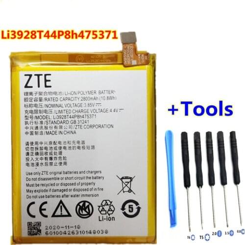 New 2800mAh Li3928T44P8h475371 Battery For ZTE Blade V8 Mini V8mini BV0850 V0850 A1 C880 AXON Mini B2015 B2016 smart phone