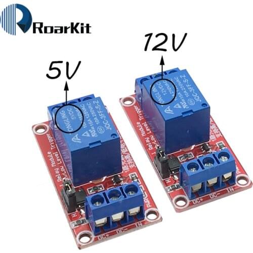 One 1 Channel 5V / 12V Relay Module Board Shield with Optocoupler Support High and Low Level Trigger for Arduino
