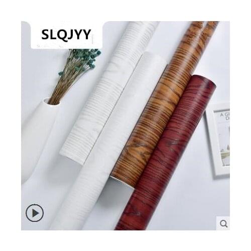 Thickened PVC wood grain sticker waterproof Boeing film self-stick self-adhesive wallpaper cabinet old door furniture renovation