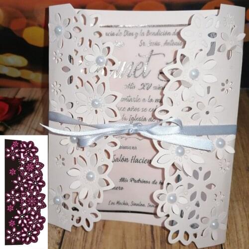 Lace cut flower metal cutting die scrapbook for photo album paper diy gift card decoration embossed dice new