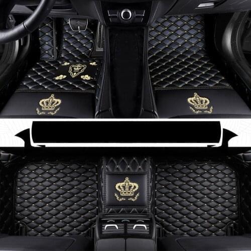 High quality car floor mats for mitsubishi pajero 4 2 sport outlander xl asx lancer 9 10 grandis rugs carpet accessories