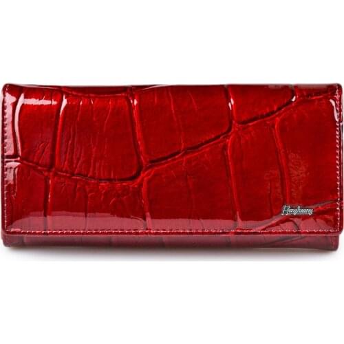 Women Wallet Genuine Leather Stone Pattern Luxury Designer Female Money Handbags Ladies ID Card Hodlder Coin Purses Women Purse