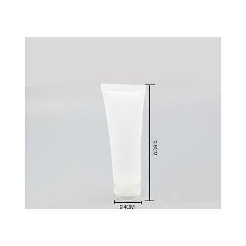 100pcs wholesale 30ml matt white mildy wash soft tube,1 ounce Cosmetic butter hand cream tube,30 ml Cream Lotion Empty Tubes