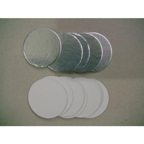 29mm plactic laminated aluminum foil lid liners 10000pcs