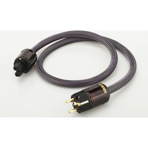 1M-2M CU OFC Audiocrast AC-313 Hifi power cable P-079E/C-079 Power plug EU Schuko AC power cord for HIfi AMP CD player