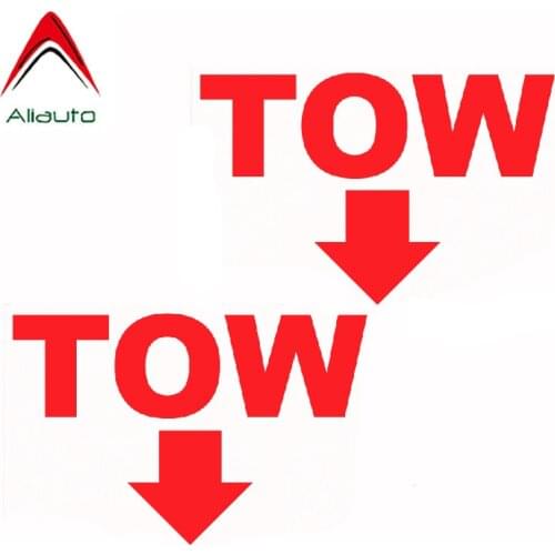 Aliauto 2 X Personality Car Stickers TOW Arrow Rally Motorsport JDM Racing Vinyl Waterproof Reflective Decals,12cm*10cm