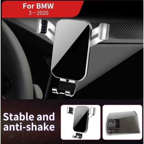 Car Mobile Phone Holder Mounts Stand GPS Gravity Navigation Bracket For BMW New 3 Series G20 G28 320i 325i 330i 2020 Accessories