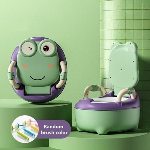 0-6 Years Old Potty Training Seat Childrens Pot Ergonomic Design Potty Chair Comfy Toilets Children Gift -Free Cleaning Brush