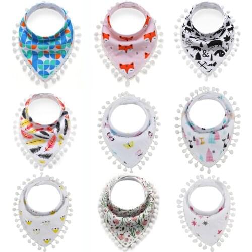 Newborn Baby Bibs Muslin Boys Girls Cotton Infant Feeding Towel Bibs Triangle Baby Feeding Burp Cloth Baby Stuff Breastplate