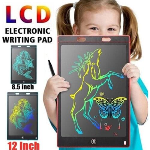 Electronic Drawing Board LCD Screen Writing Tablet Digital Graphic Drawing Electronic Handwriting Pad Board+Pen 8.5'' 12 inch