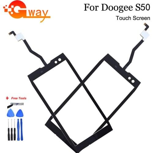 FSTGWAY 100% tested For Doogee S50 Touch Screen Touch Screen Digitizer Glass Panel Touch Replacement