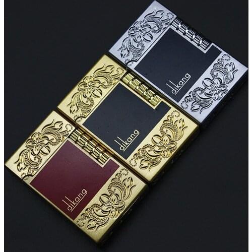 Bussiness Gas Lighter Grinding Jet Gasoline Flint Lighter Butane Metal Gas PING Bright Sound Cigarette Cigar Lighter Inflated