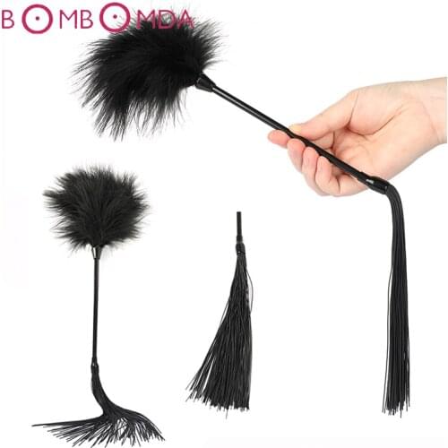 Sex Flirting Whip Sex Products For Woman Adult Games BDSM Bondage Slave Spanking Whip SM Flogger Restraint PU Leather Sex Whips