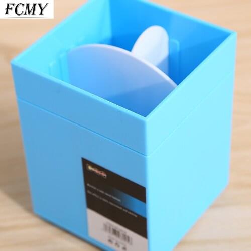 Creative and Multifunctional Pvc Pen Holder Desk Organizer Storage Box Kawaii School Office Stationery pen holder desk organizer